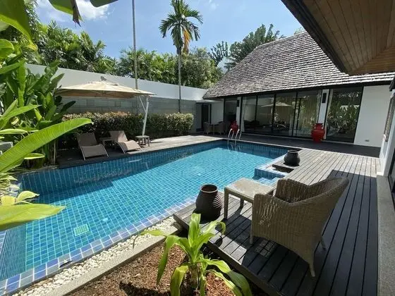 Private Pool Villa Near to Layan Beach, Set In Lush Tropical Garden