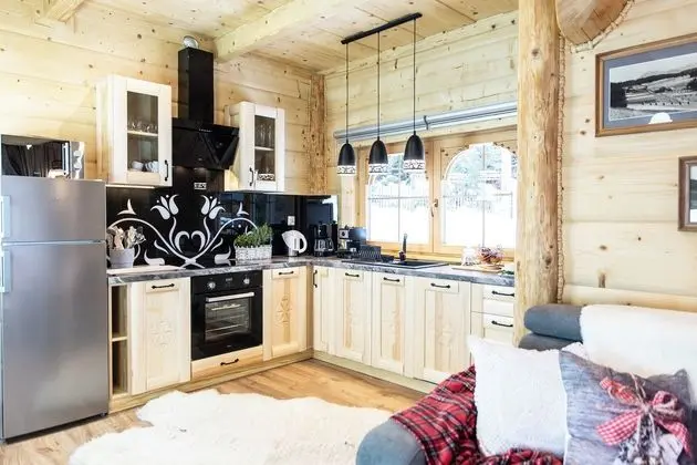 Przystań w Tatrach - Przytulne Domki i Apartamenty-Luxury Chalets and Apartments - Mutfak