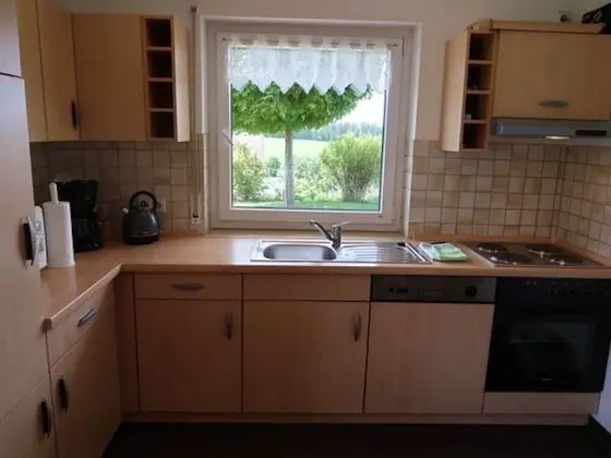 Quiet Apartment in Neukirch With Private Terrace - Mutfak