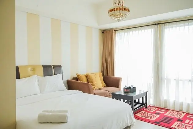 Relaxing Studio Apartment at Bintaro Plaza Residences with City View