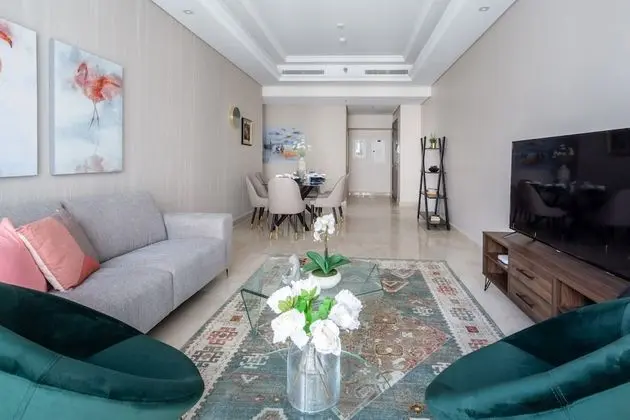 Rich & Vibrant 2BR With Study in Downtown Dubai - İç Mekan