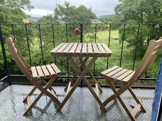 Riverbank Cottage Lake District, Double Balcony