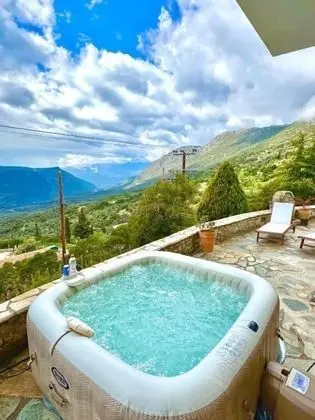Rock Dandy, Deluxe Chalet, Arachova - Delphi, Private Sauna - Havuz