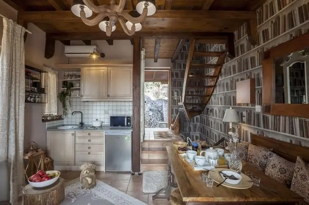 Rock Dandy, Deluxe Chalet, Arachova - Delphi, Private Sauna - Mutfak