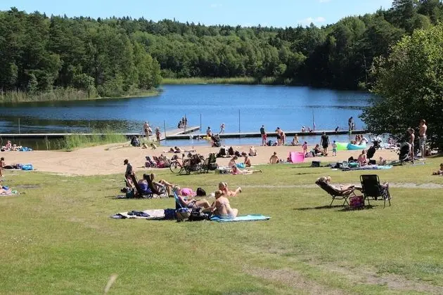 Rösjöbaden Camping & Stugby - Plaj