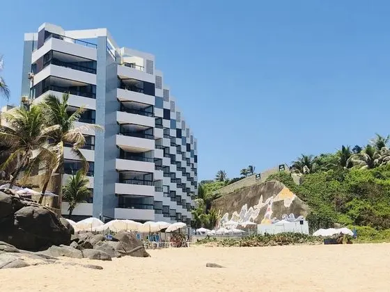 RV01 Excelente Quarto e Sala Pé na Areia - Dış Mekan