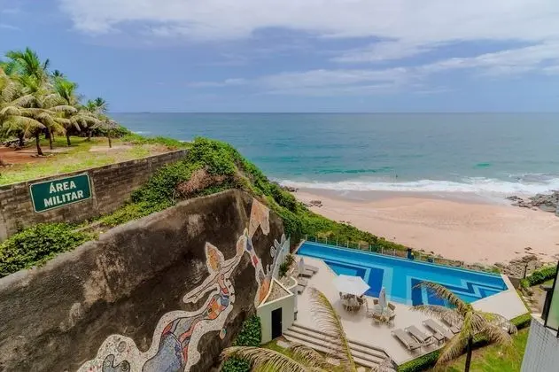 RV05 Excelente Quarto e Sala Pé na Areia - Dış Mekan