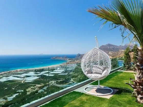 Scenic Villa With Private Swimming Pool & Terrace Overlooking the the bay of Falassarna - Dış Mekan