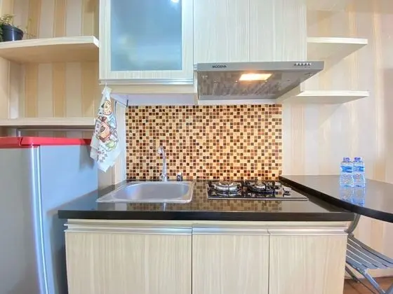 Scenic Studio Room Apartment At Tamansari Panoramic Bandung - Mutfak