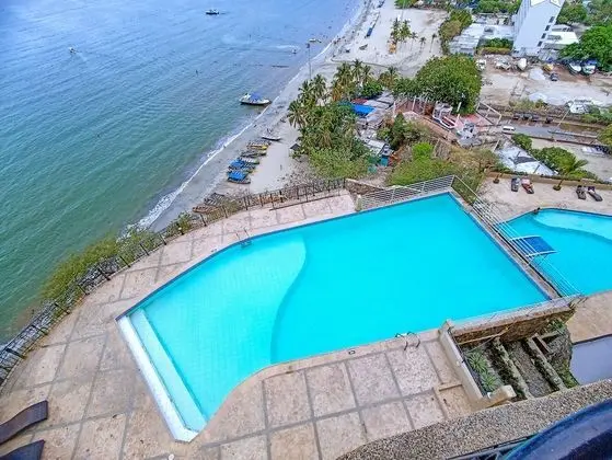 Sea View - Rodadero - First Beachfront Line - 2 Pools - Havuz