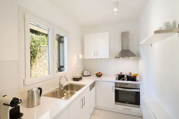 Seaview Luxurious Apartment near Corfu Town - Adults Only By Konnect - Mutfak