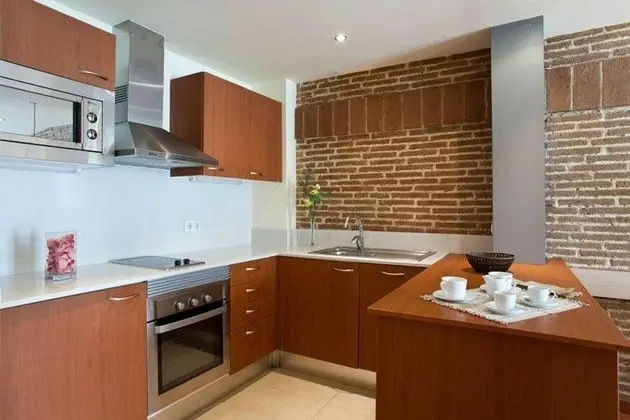 Serennia Cest Apartamentos Arc de Triomf - Mutfak