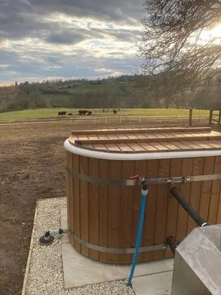 Shephards Hut With Hot Tub in the Cotswolds - Havuz