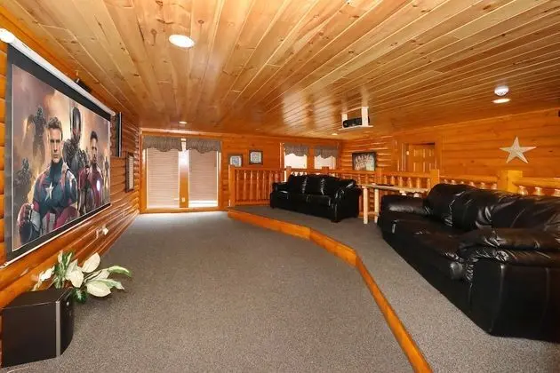Smoky Mountain Cinema - Six Bedroom Cabin - İç Mekan
