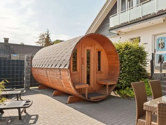 Snow-covered Holiday Home in Winterberg With Sauna, Garden - Dış Mekan