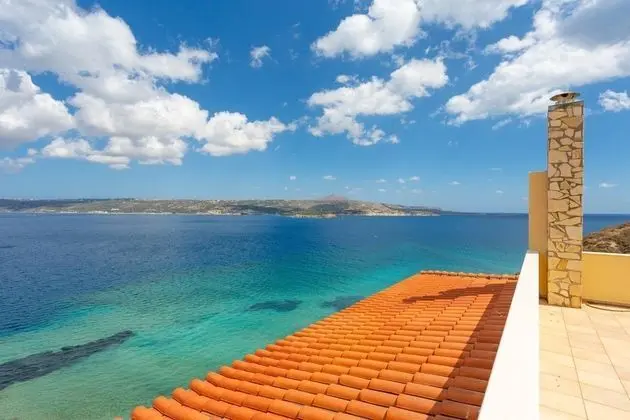 Souda Bay View Large Private Pool Walk to Beach Sea Views A C Wifi - 2119 - Oda