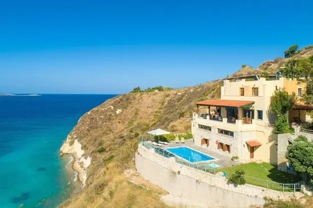 Souda Bay View Large Private Pool Walk to Beach Sea Views A C Wifi - 2119 - Öne Çıkan Resim