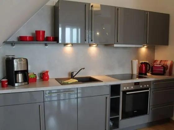 Splendid Apartment in Wismar With Balcony - Mutfak