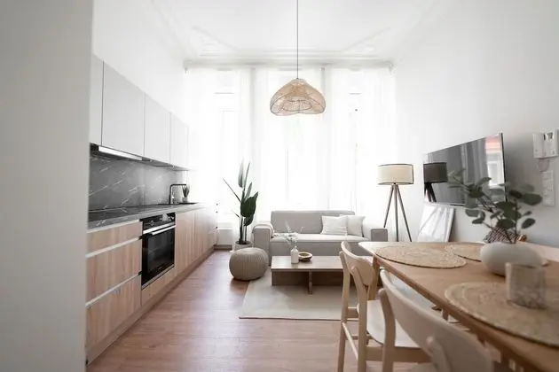 Stockholm Style Designer 1BR Close to DT - Mutfak