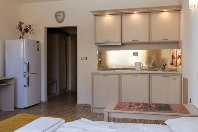 Studio for Family with Kitchenette and Pool view - Mutfak
