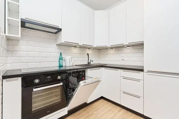 Stylish Apartment With Balcony Wrocław - Mutfak