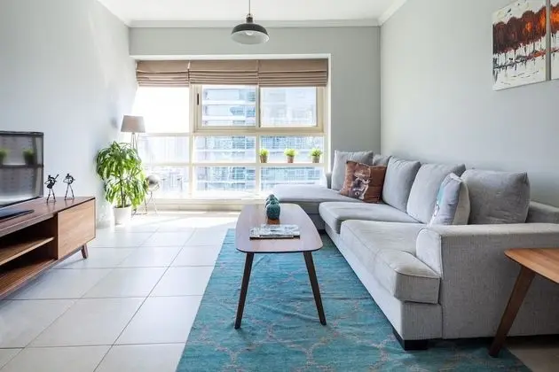 Stylish + Bright 1BR With Dubai Marina Views! - Öne Çıkan Resim