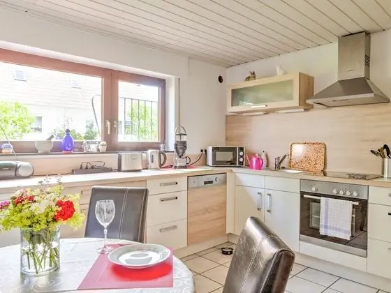 Sunny Apartment in Brad Driburg With Garden and Terrace - Mutfak