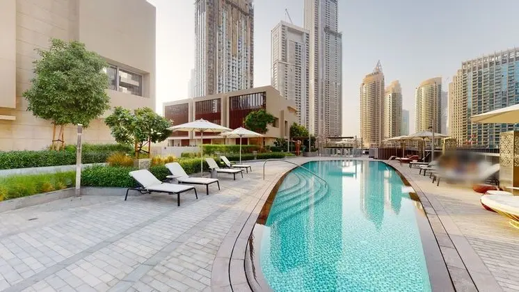 SuperHost - Family-Size Apartment With Full Burj Khalifa View - Havuz