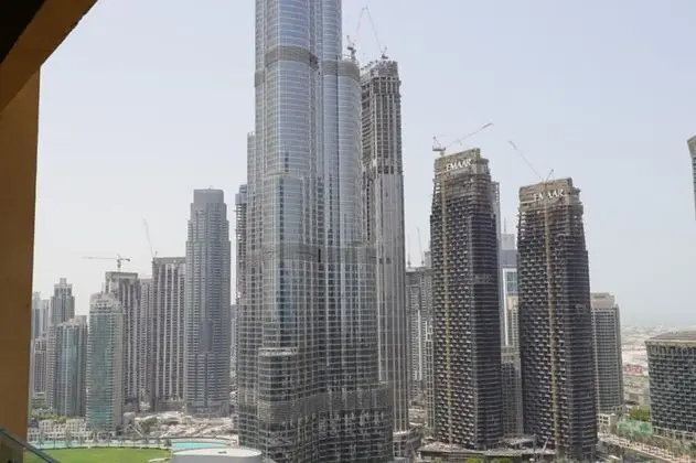 SuperHost - Lofty Studio with Breathtaking Burj Khalifa View - Dış Mekan