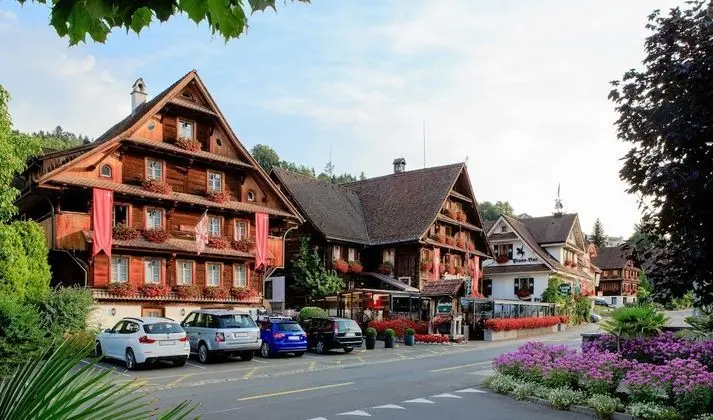 Swiss-Chalet Merlischachen - Historik Chalet-Hotel Lodge - Dış Mekan