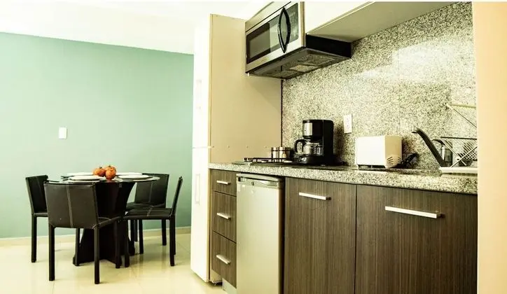 Tiny Apartment with Rooftop pool y GYM - Mutfak
