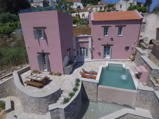 Traditional Renovated Villa Liodosifis with Heated Private Pool, Hot Tub & BBQ - Dış Mekan