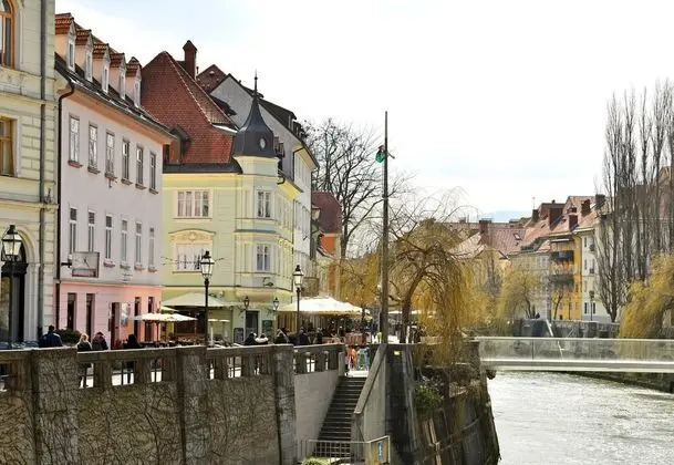 Tromostovje III In Heart Of Ljubljana