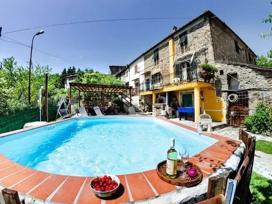 Tuscan Style Stone House With Private Pool and Wifi - Dış Mekan