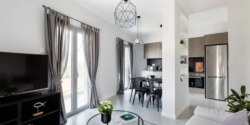 UPSTREET Minimal 2BD Apt-Lycabettus view