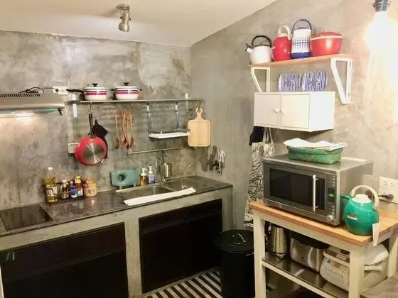 Vacation Townhome near BTS Ekamai - Mutfak