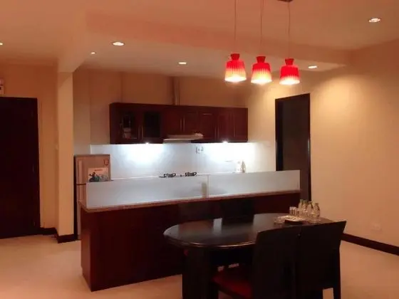 Vinh Trung Plaza Apartments - Hotel - Mutfak