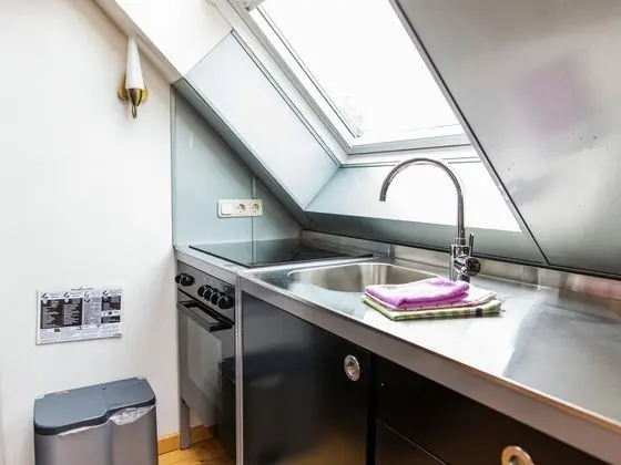 Vintage Apartment in Morsbach With Garden - Mutfak