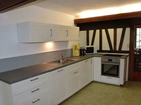 Vintage Farmhouse in Gouvy With Garden, Roofed Terrace, BBQ - Mutfak