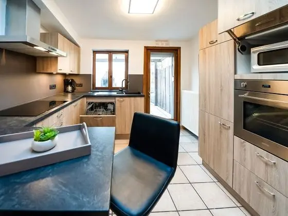 Vintage Holiday Home in Frasnes With Garden - Mutfak