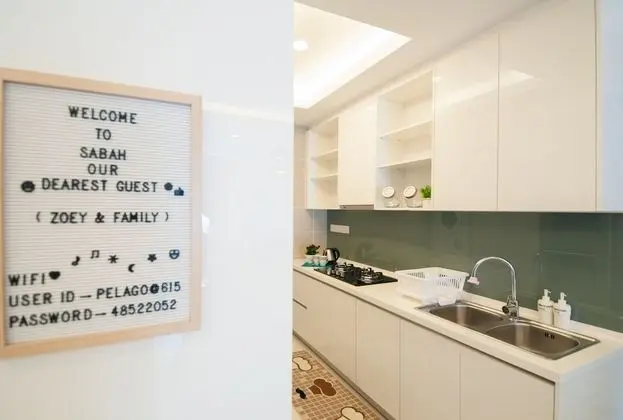 Warm & Cozy House at Oceanus - Mutfak