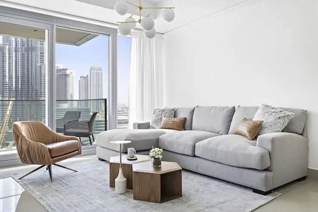 WelHome - Luxury Apartment Facing Burj Khalifa With Terrace - Öne Çıkan Resim