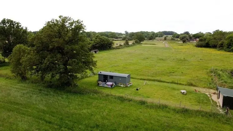 Willowbank Wine Down. Tranquil Shepherds Hut - Dış Mekan