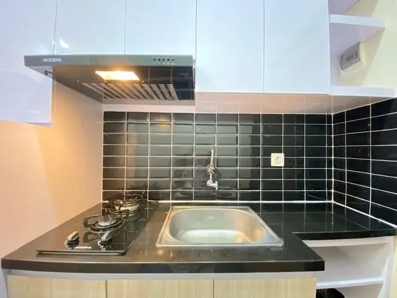 Wonderful & Stylish Studio at Jarrdin Cihampelas Apartment - Mutfak