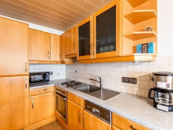 Wooden Apartment in Hart With Terrace - Mutfak
