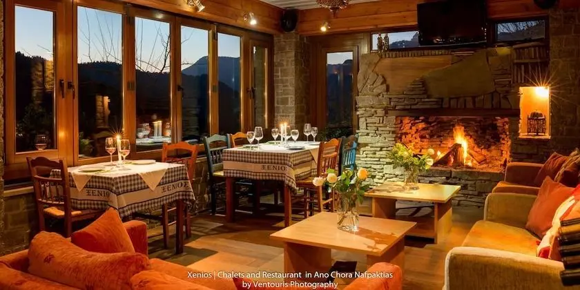 Xenios Chalets - Yerinde Yemek