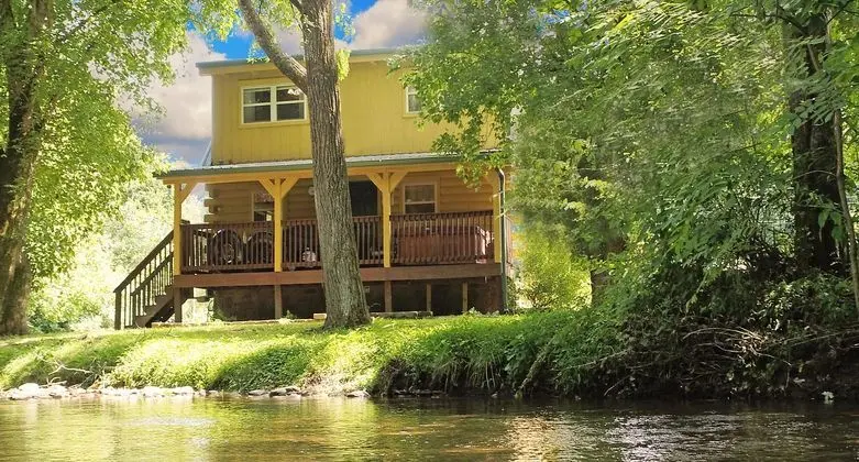 Yellow Cabin on the River