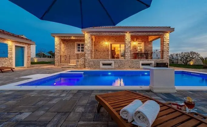 Villa Zizi Vrsi Traditional Stone Villa Heated Pool Tavern www Zadarvillas - Oda