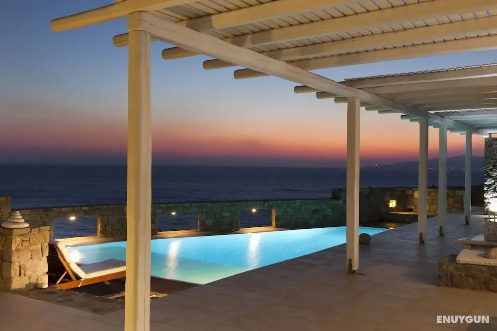 180 ° View PRIVATE Pool Villa Choulakia to enjoy SUN kissing SEA - Öne Çıkan Resim