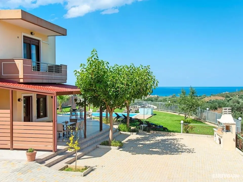 3 Villas Next to Each Other with Pool & Sea View - Dış Mekan
